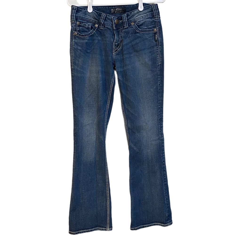 Silver Suki Surplus Bootcut Denim Jeans Size 27